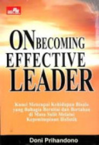 Image of On Becoming Effective Leader